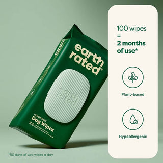 Earth Rated Unscented Grooming Wipes
