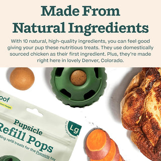 Woof Pupsicle Refill Pops Peanut Butter Chicken