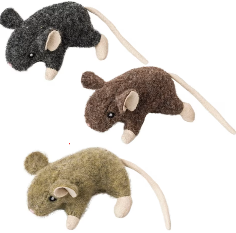 Spot Fuzzy Wool Catnip Mouse