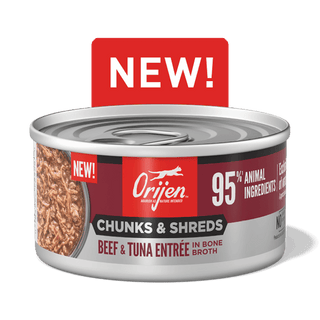 Orijen Cat Chunks & Shreds Beef and Tuna