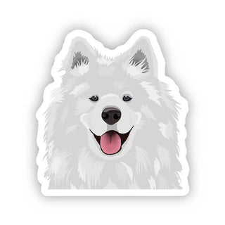 Happy Sploot Designs Vinyl Sticker - Samoyed