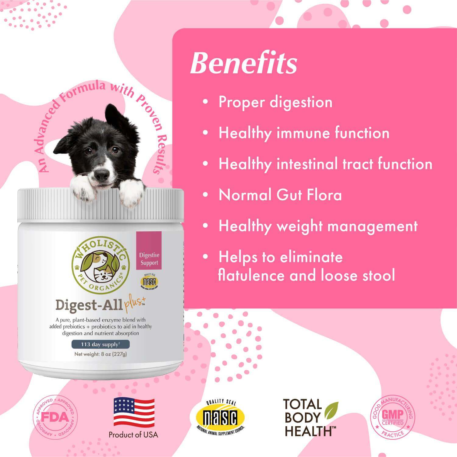 Wholistic Pet Organics Digest-All Plus