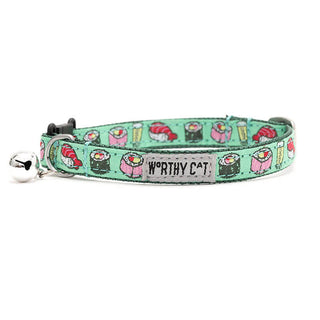 The Worthy Dog Cat Collar Sushi