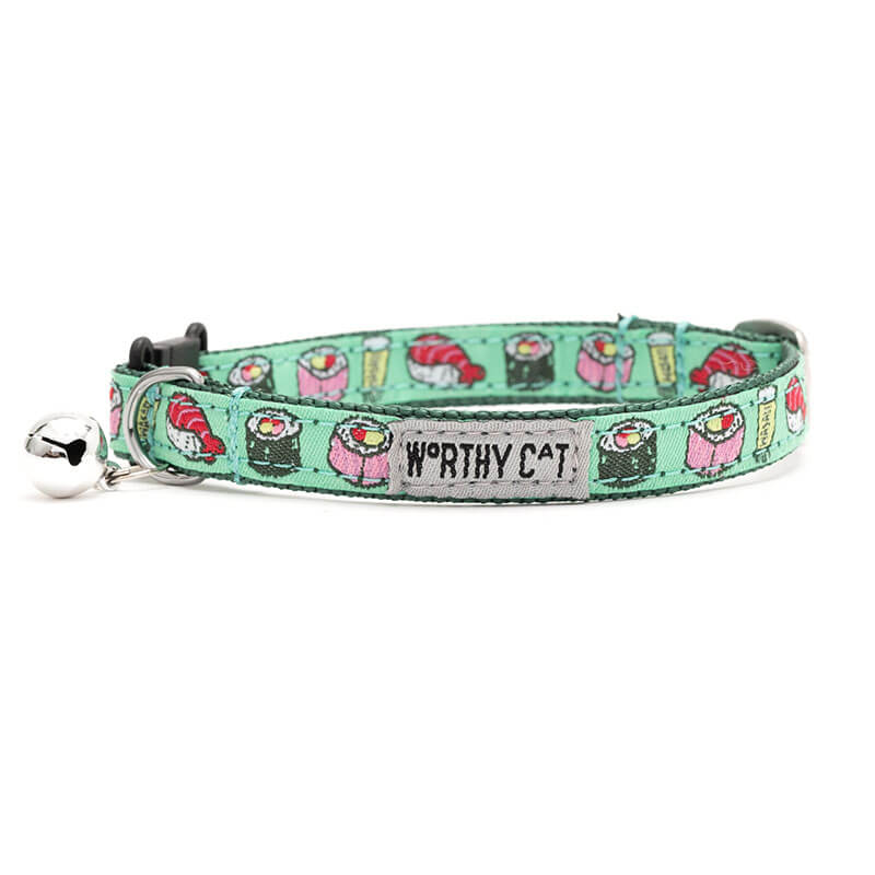 The Worthy Dog Cat Collar Sushi