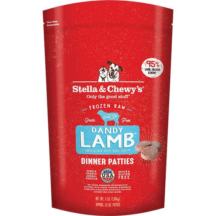 Stella & Chewy's Frozen Raw Dandy Lamb Dinner Patties