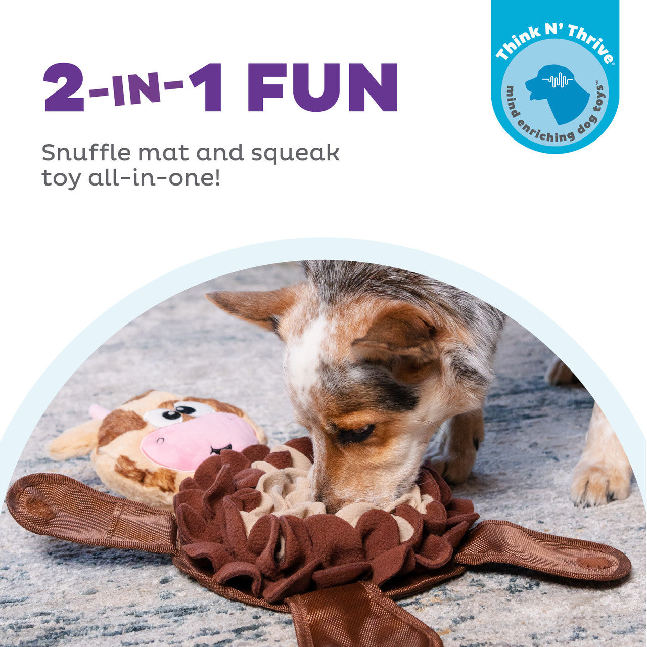 Outward Hound Stuff N' Snuffle Cow