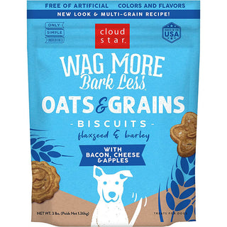 Wag More Oats & Grains Biscuits Bacon, Cheese & Apple