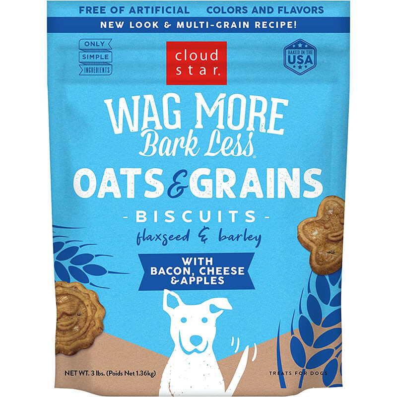 Wag More Oats & Grains Biscuits Bacon, Cheese & Apple