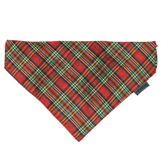 The Worthy Dog  Red Lurex Plaid Bandana