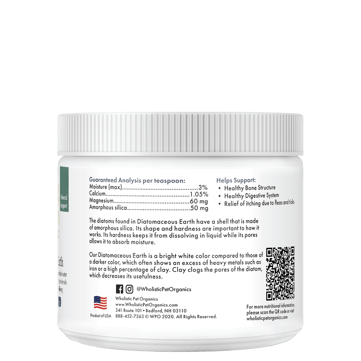 Wholistic Pet Organics Diatomaceous Earth