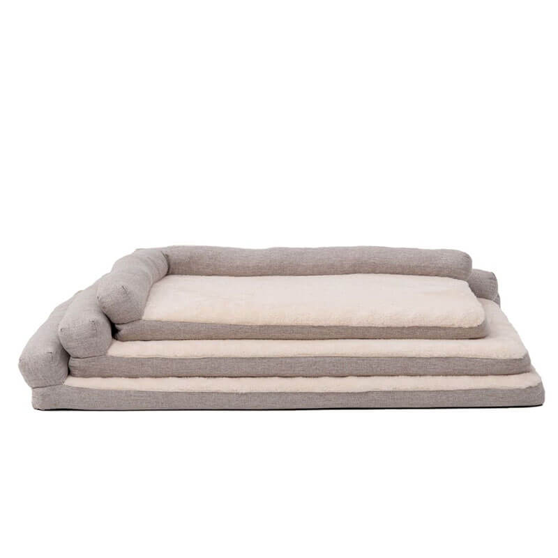Territory Orthopedic Lounger Dog Bed Khaki