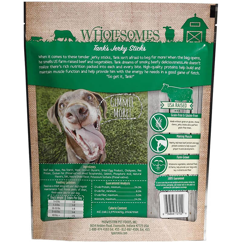 Wholesomes Jerky Sticks Tank DISCONTINUED