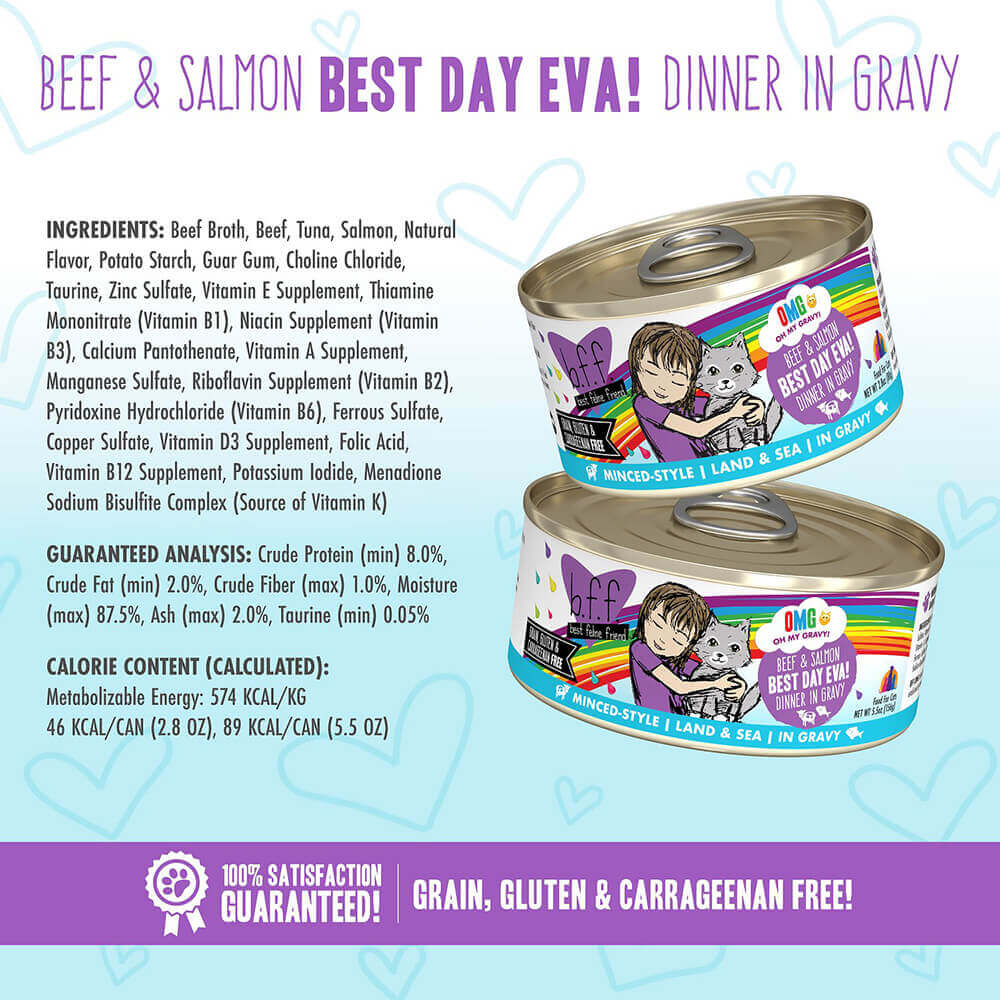 Weruva BFF OMG Beef & Salmon Best Day Eva