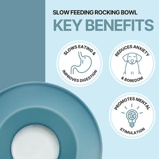 Trixie Slow Feeding Rocking Bowl
