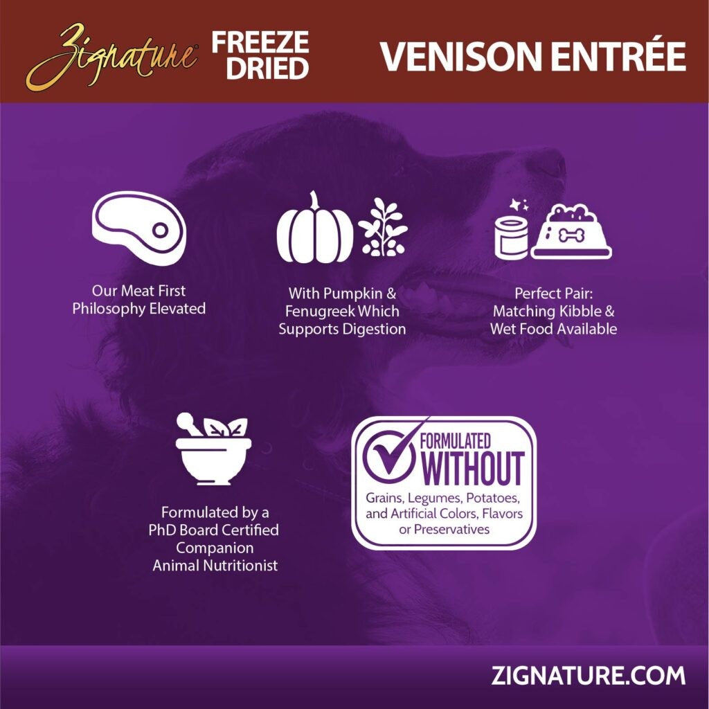 Zignature Freeze-Dried Venison