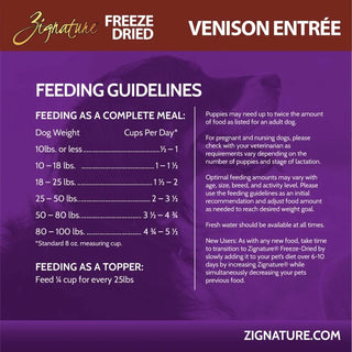 Zignature Freeze-Dried Venison