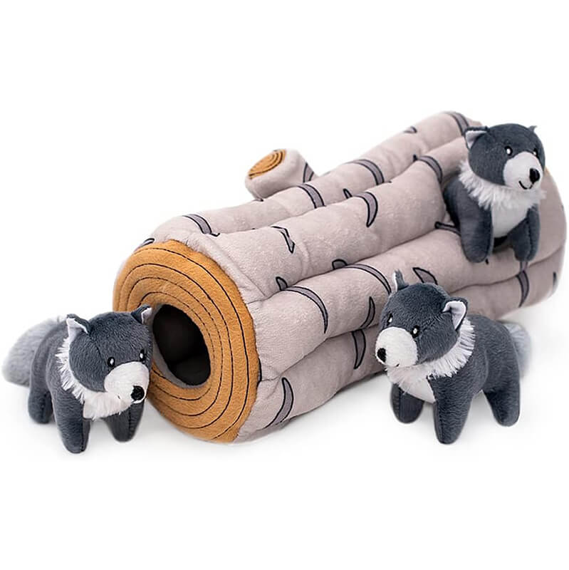 Zippy Paws Burrow Arctic Wolf