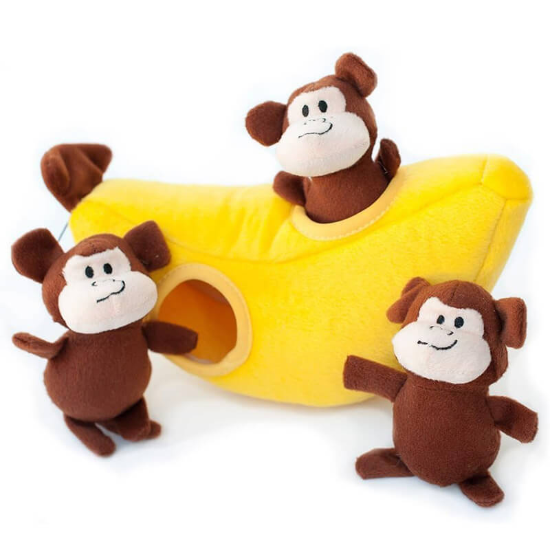 Zippy Paws Burrow Monkey n' Banana
