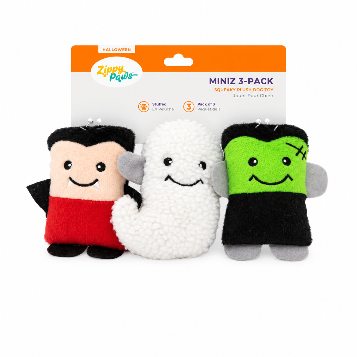 Zippy Paws Halloween Miniz Monsters 3-Pack