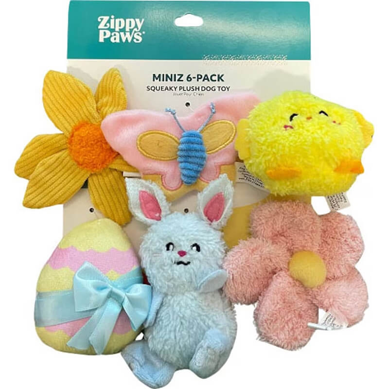Zippy Paws Miniz Spring Fling 6-pack