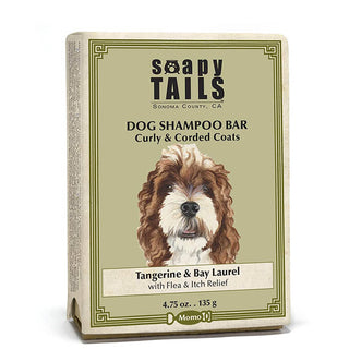 Soapy Tails Dog Shampoo Bar for Curly & Corded Coats - Tangerine & Bay Laurel