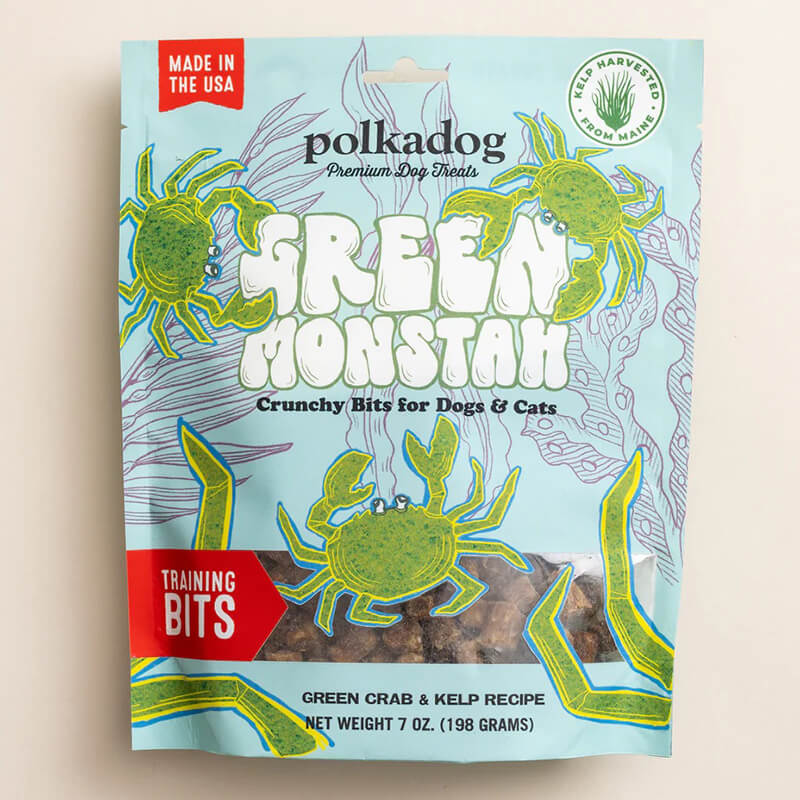 Polka Dog Green Monstah Bits