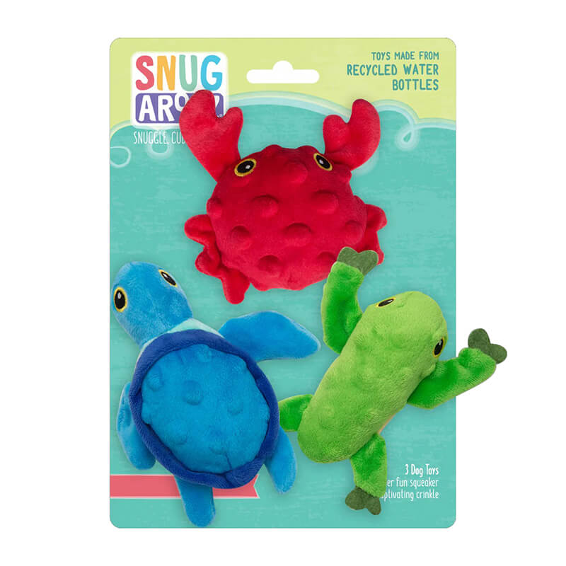 Snugarooz Lil' Ocean Buddies 3-Pack Plush Toys