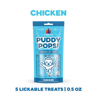 Weruva Puddy Pops Lickable Treat Chicken 5-Pack
