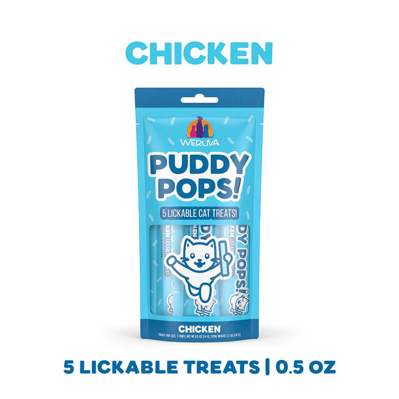 Weruva Puddy Pops Lickable Treat Chicken 5-Pack