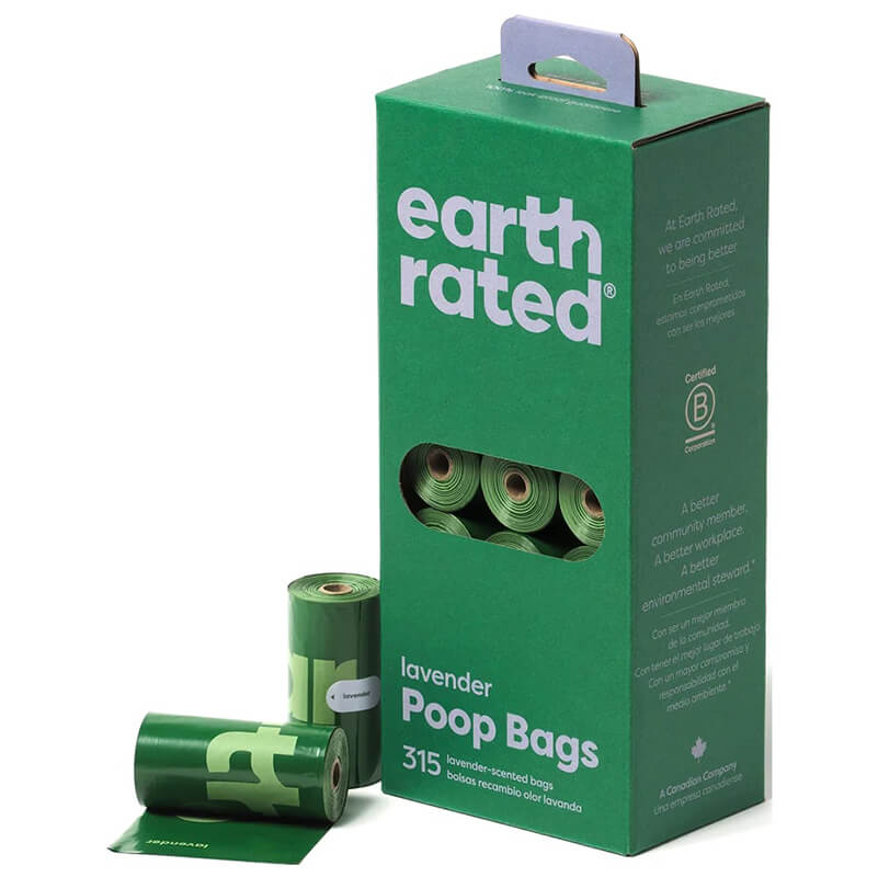 Earth Rated Poop Bags Box of 21 Rolls, 315 ct