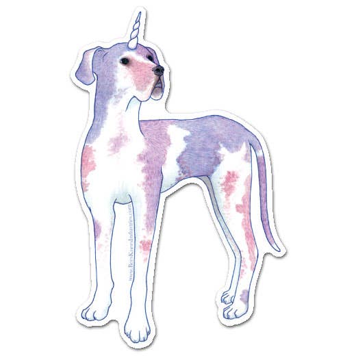 Bee's Knees Industries Great Dane Dogicorn Vinyl Sticker