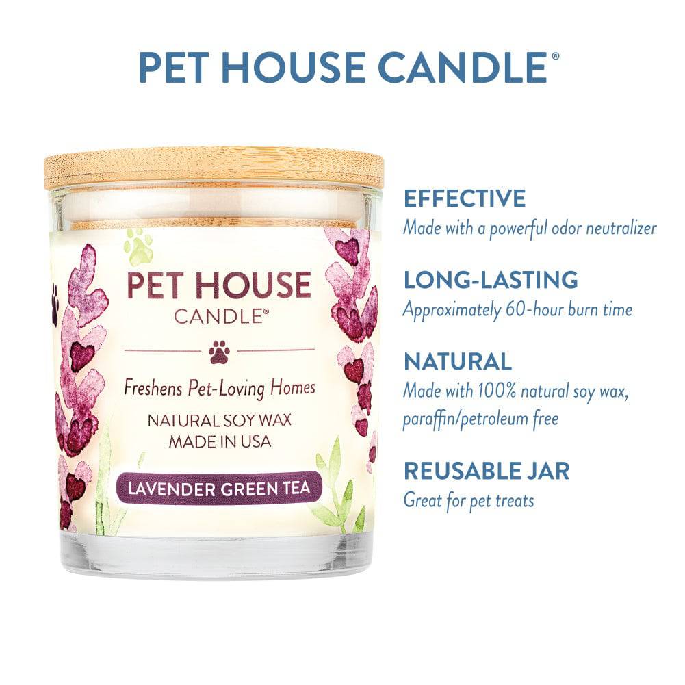 One Fur All Pet House Candle - Lavender Green Tea