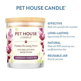 One Fur All Pet House Candle - Lavender Green Tea