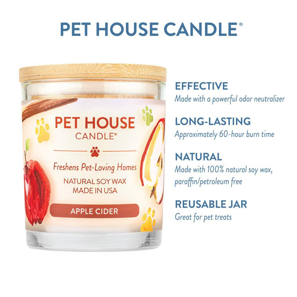One Fur All Pet House Candle - Apple Cider