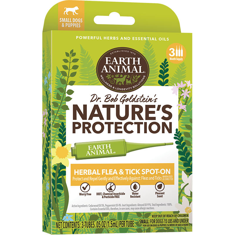 Earth Animal Nature's Protection Spot on Flea & Tick Treatment small dog