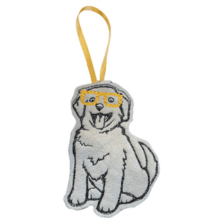 Sew Much Nerdy Puppy Felt Ornament