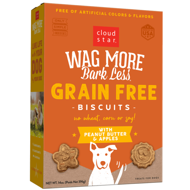 Wag More Grain-Free Biscuits Peanut Butter & Apples
