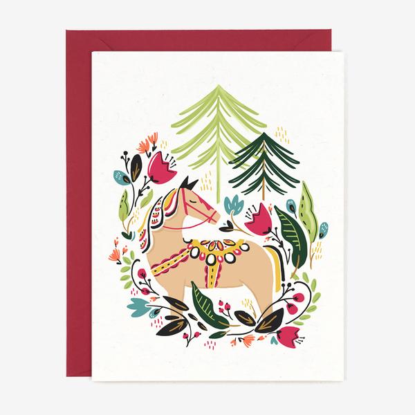 Paper Pony Co. Cards Dala Winter Pony Card