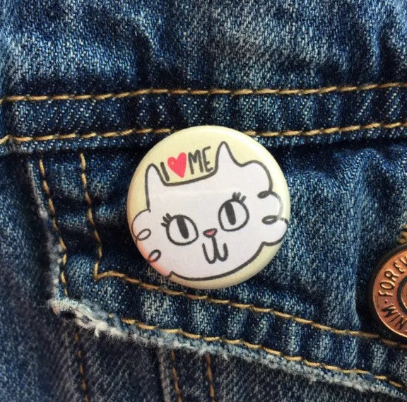 Beth Spencer Happy Cat Pin