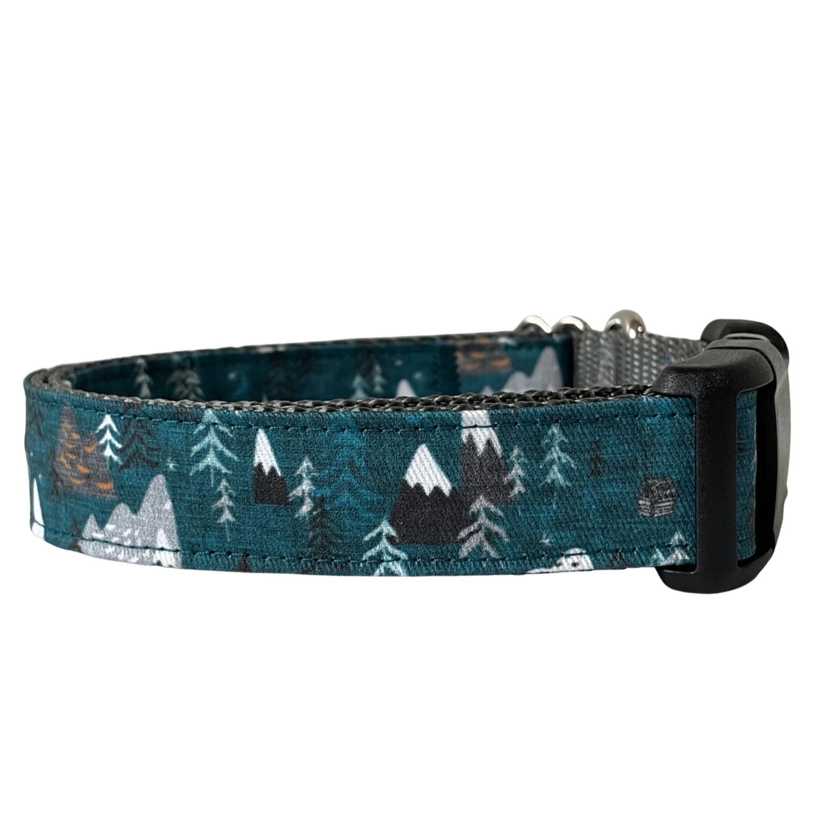 Sew Fetch Collar The Rangeley Teal Woodland Mountain
