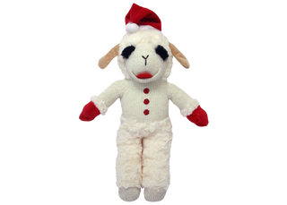 Multipet Holiday Lamb Chop w/ Santa Hat