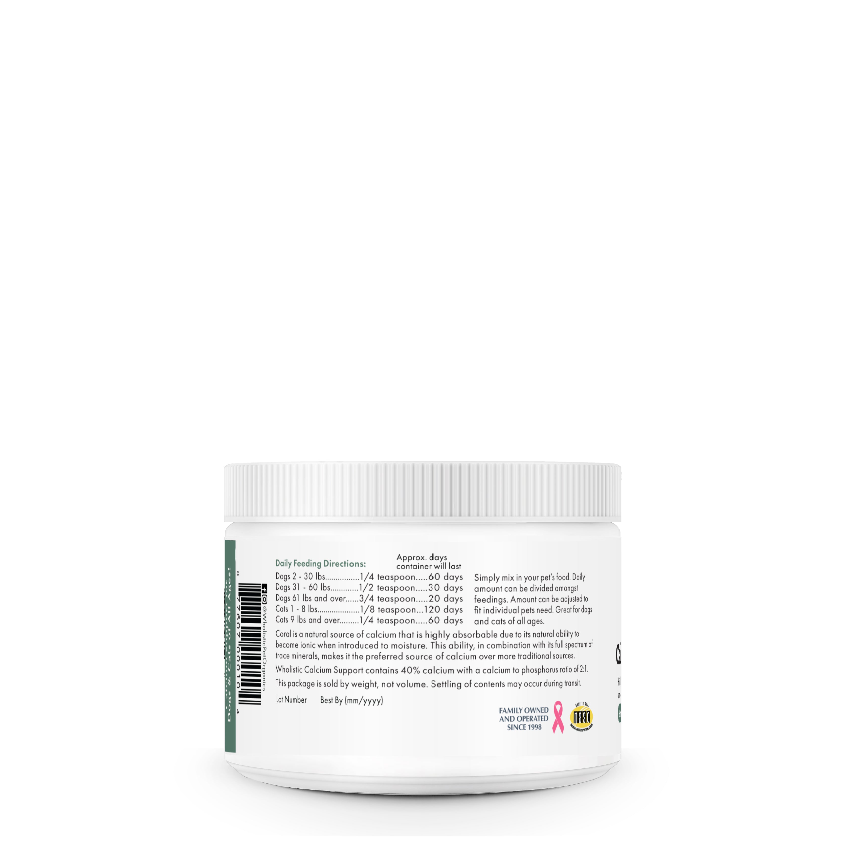 Wholistic Pet Organics Calcium Support