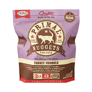Primal Cat Frozen Turkey Nuggets