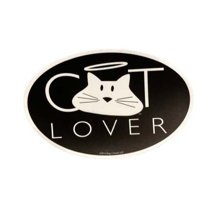 Dog is Good Cat Lover Car Magnet