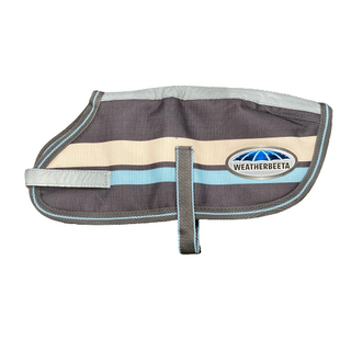 Weatherbeeta Parka 1200D Dog Coat Grey Stripes