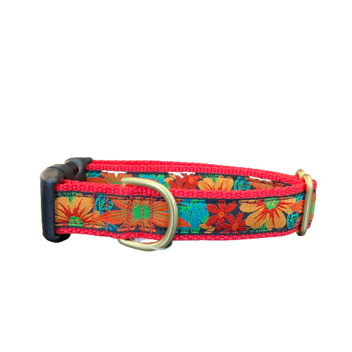 Mackenzie Collar Fall Flowers Red