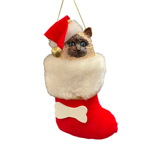 Jacqueline's Originals Velvet Cat Stocking