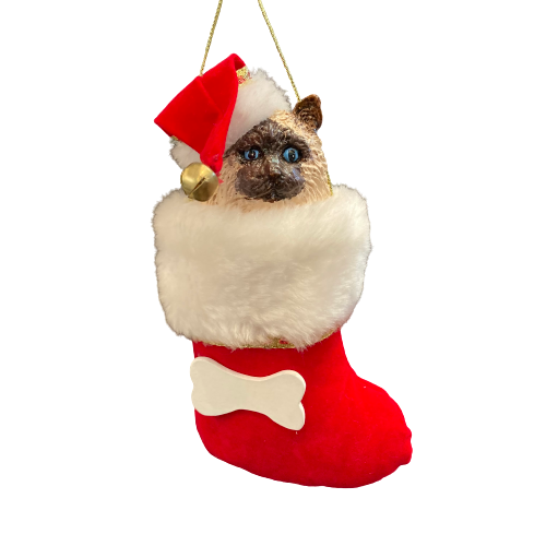 Jacqueline's Originals Velvet Cat Stocking