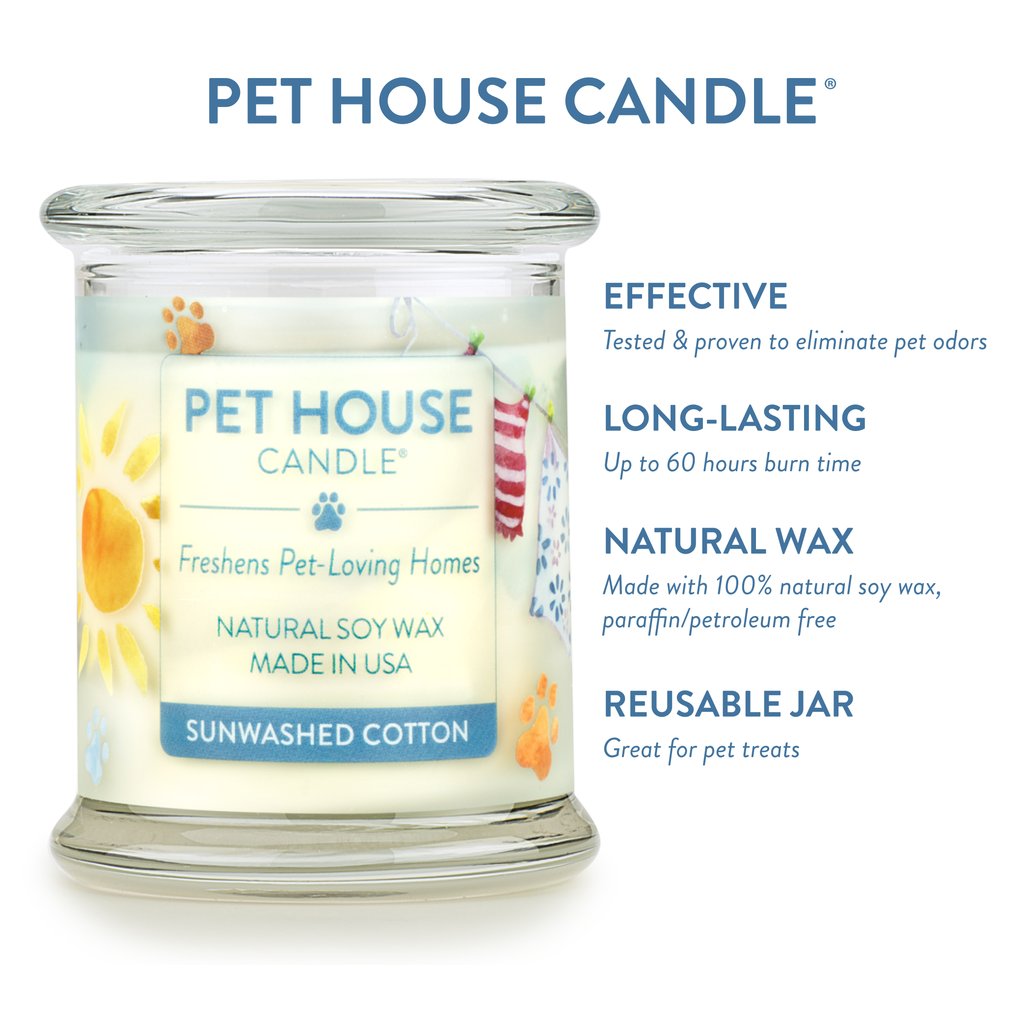 One Fur All Pet House Candle - Sunwashed Cotton