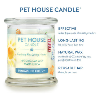 One Fur All Pet House Candle - Sunwashed Cotton